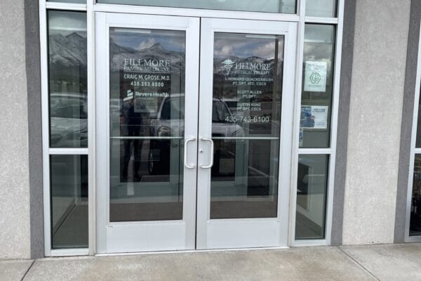 Fillmore clinic front doors